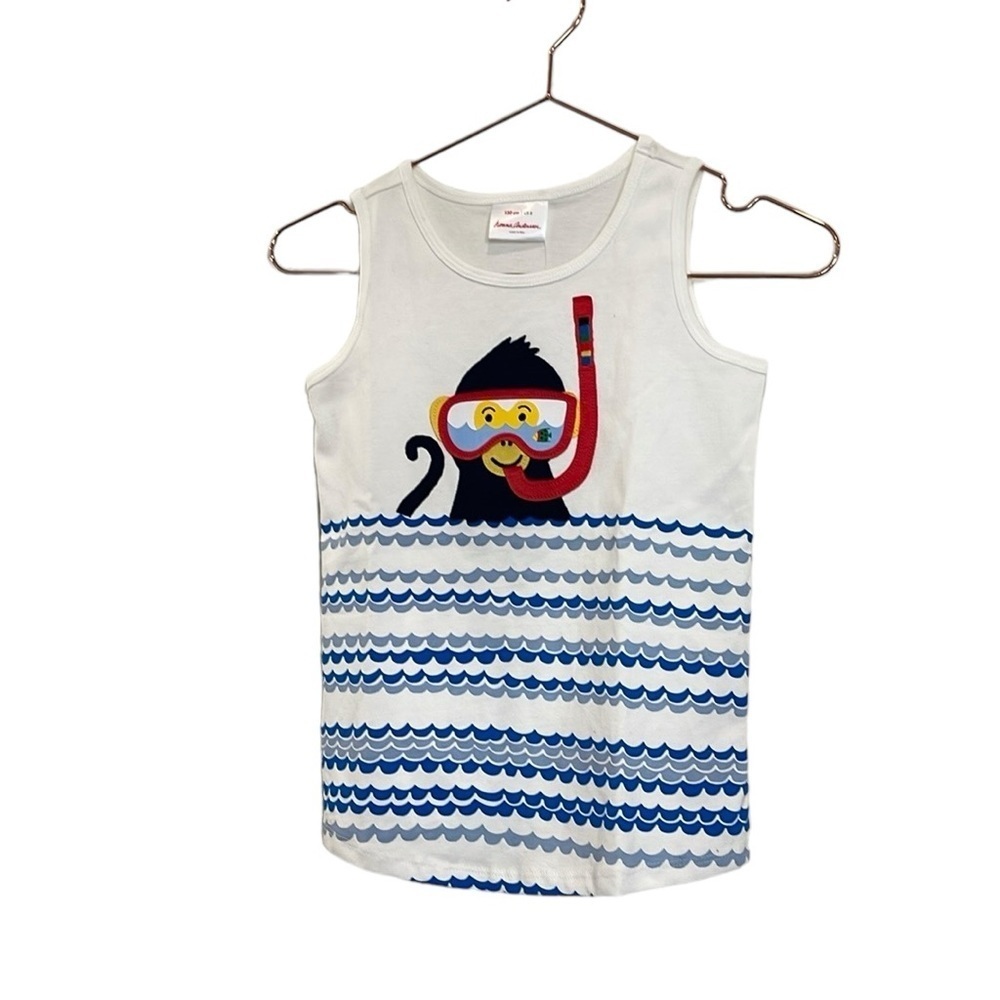 Hannah Anderson, kids, short sleeve tank top. Monkey snorkeling.  Size 8…